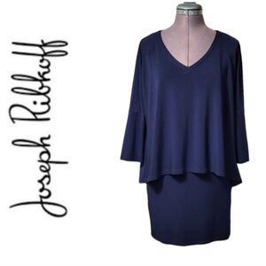 SZ2 Navy Layered Wedding Guest Dress Joseph Ripkoff
